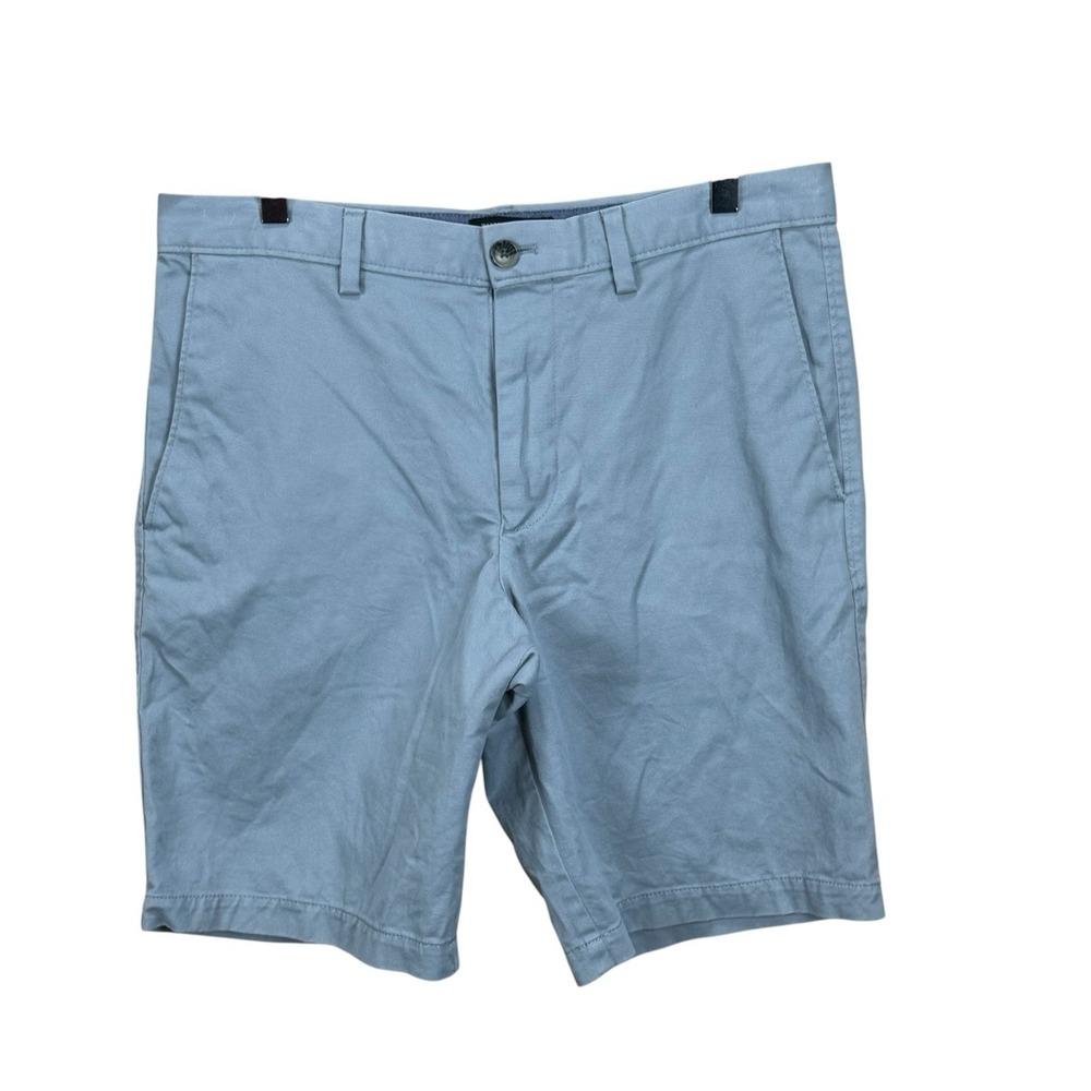 Banana Republic Aiden Shorts Mens 32 Blue Chino Flat Front Summer Casual Preppy